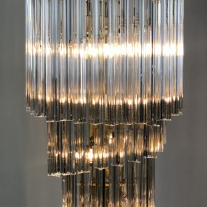 Lampadaire doré Louis XV en bronze verre dépoli et support rond - Lucien  Gau, luminaires classiques de prestige - Réf. 12020249 - mobile