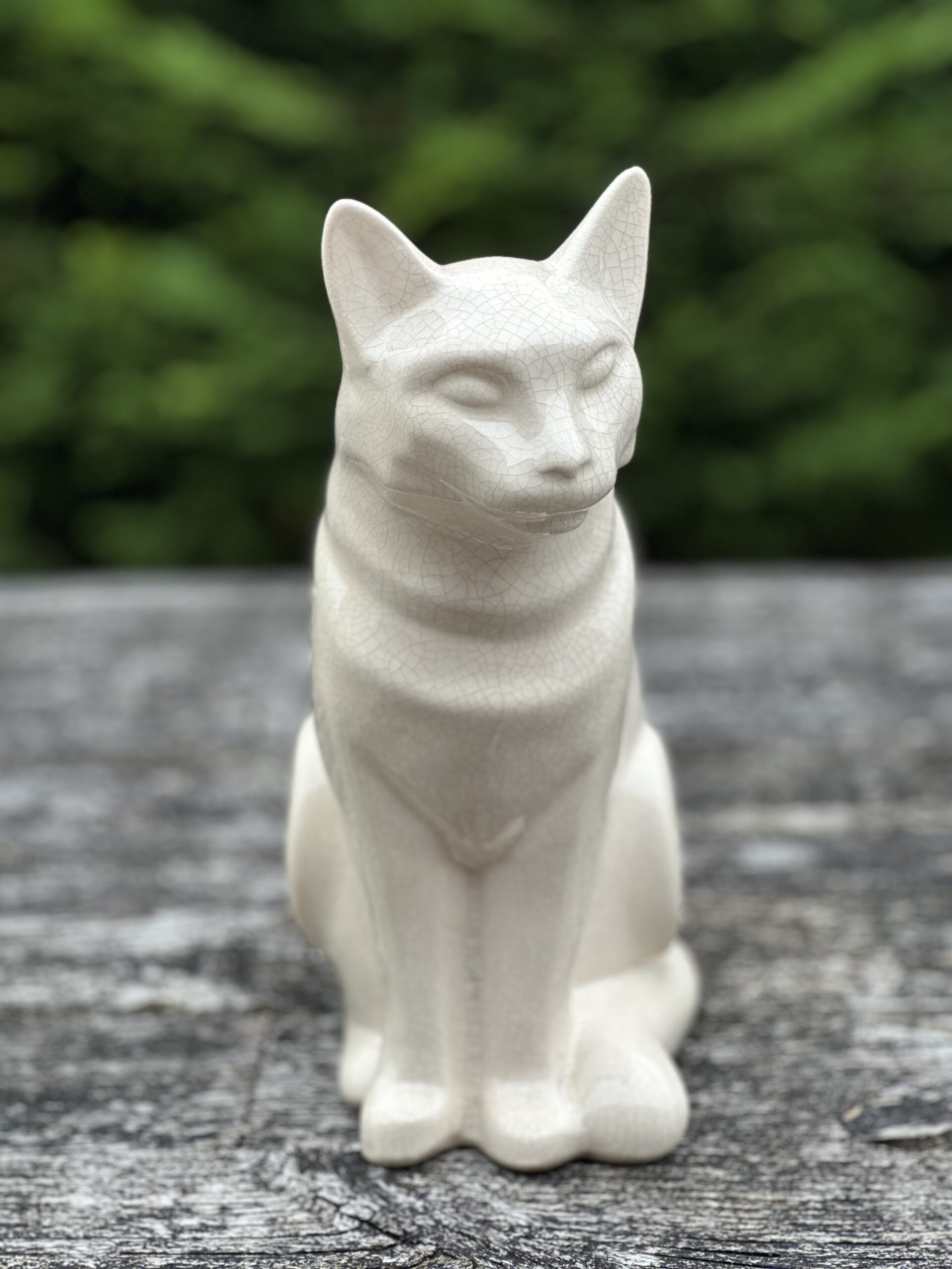 Chat en céramique craquelée Ht 27 cm – Image 7