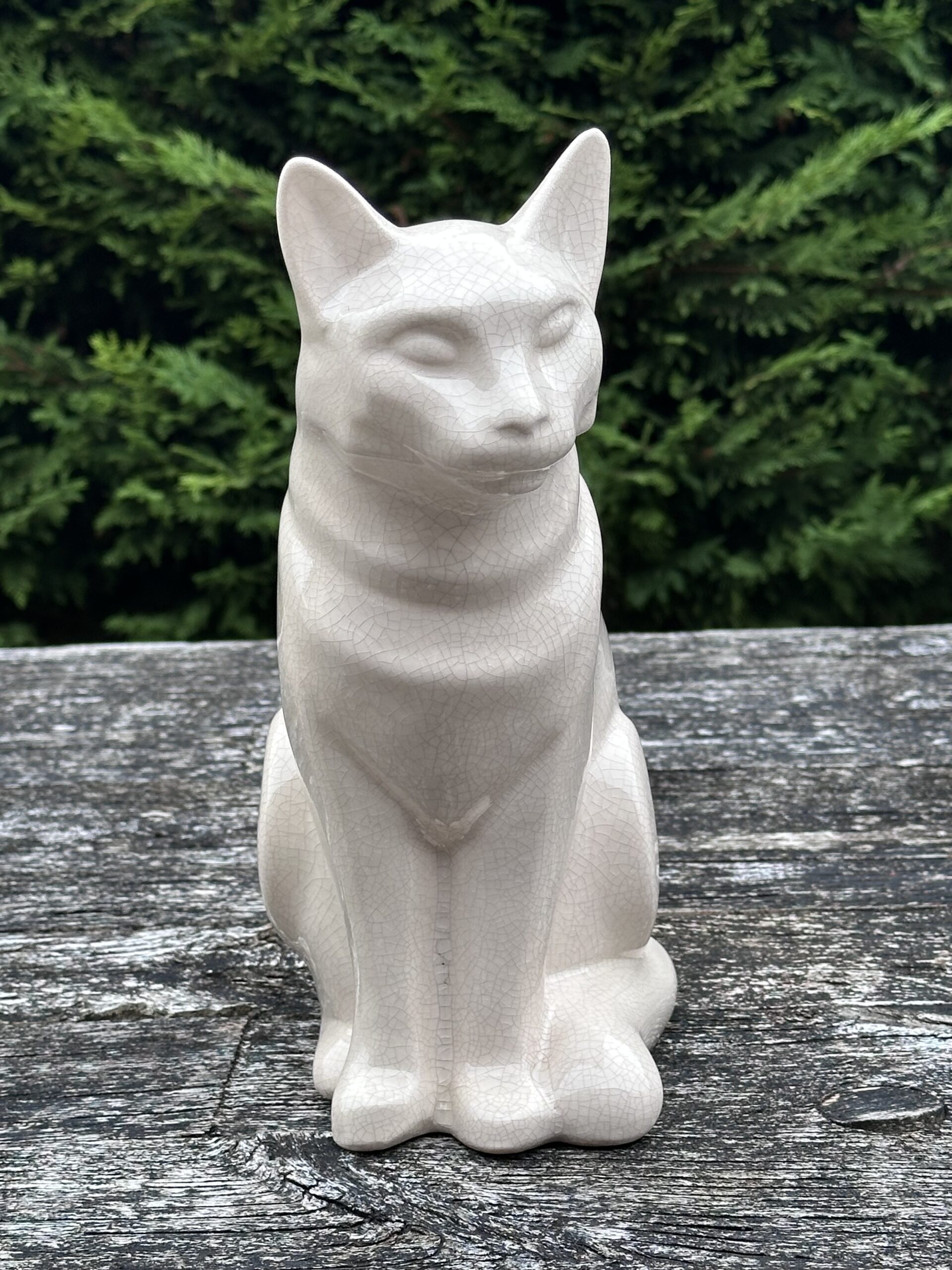 Chat en céramique craquelée Ht 27 cm – Image 9