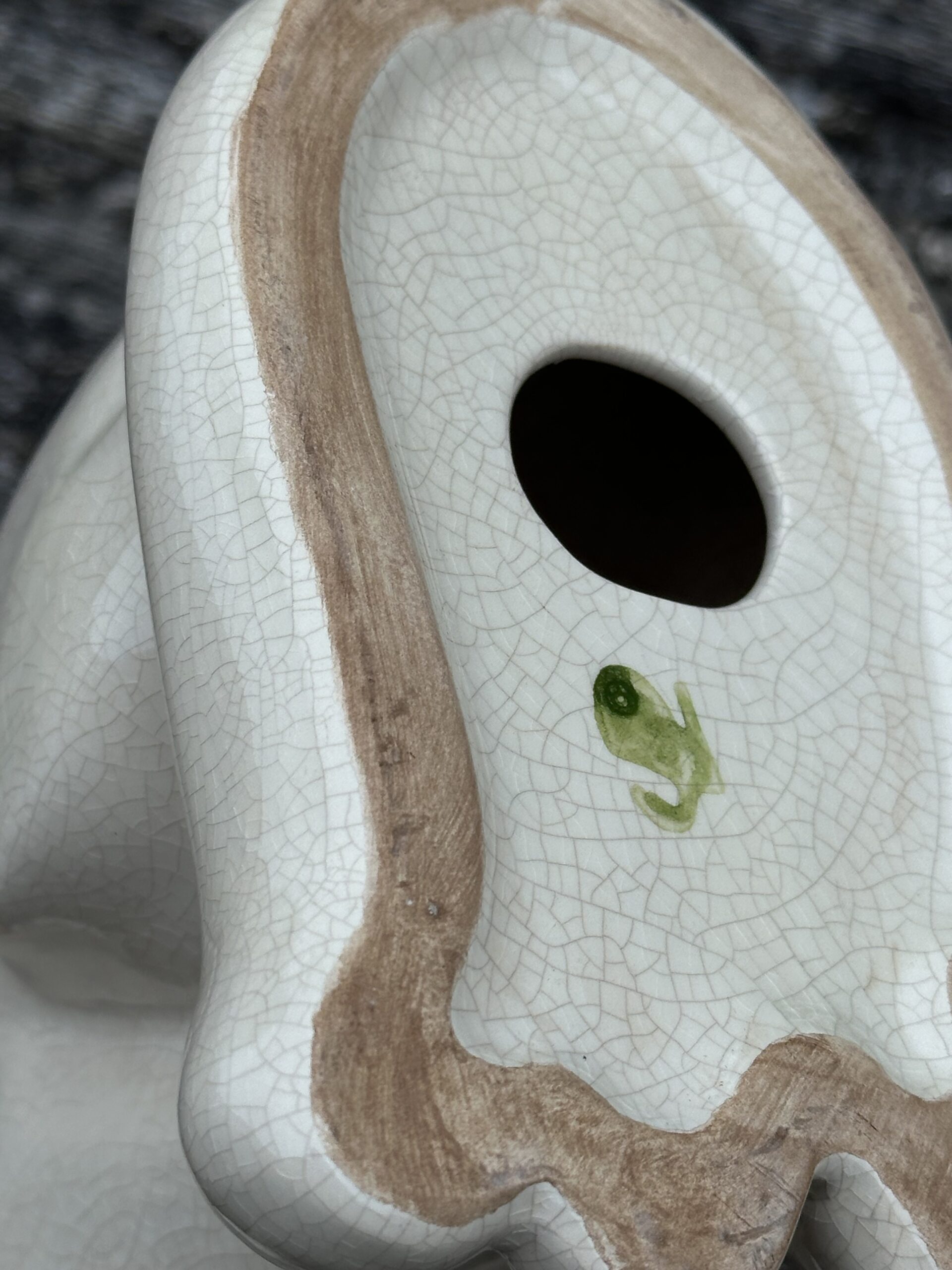 Chat en céramique craquelée Ht 27 cm – Image 11