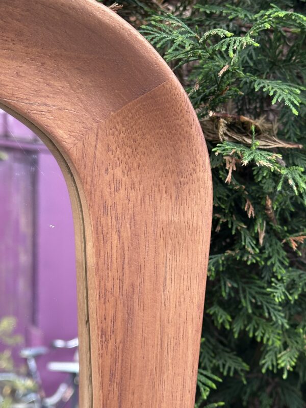 Miroir scandinave en bois brut teinte miel 122x90 cm – Image 16