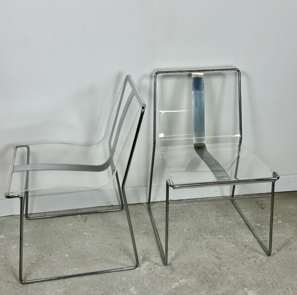 Chaises (série de 6) Filglass par Jacques Charpentier 1971'S – Image 8