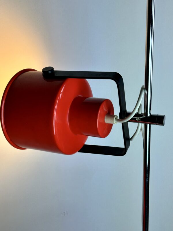 Lampadaire Amilux vintage rouge 70'S – Image 4