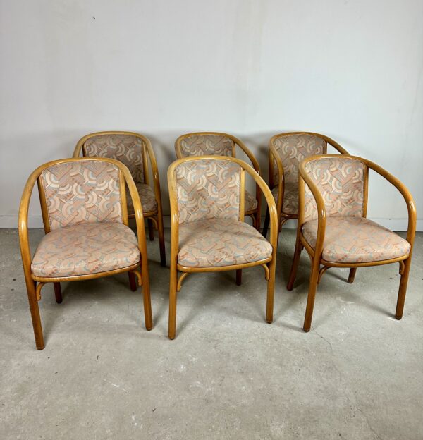 Chaises (série de 6) Baumann modèle Champagne 1980'S