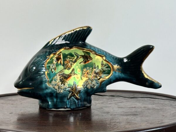 Lampe poisson Vallauris 1960