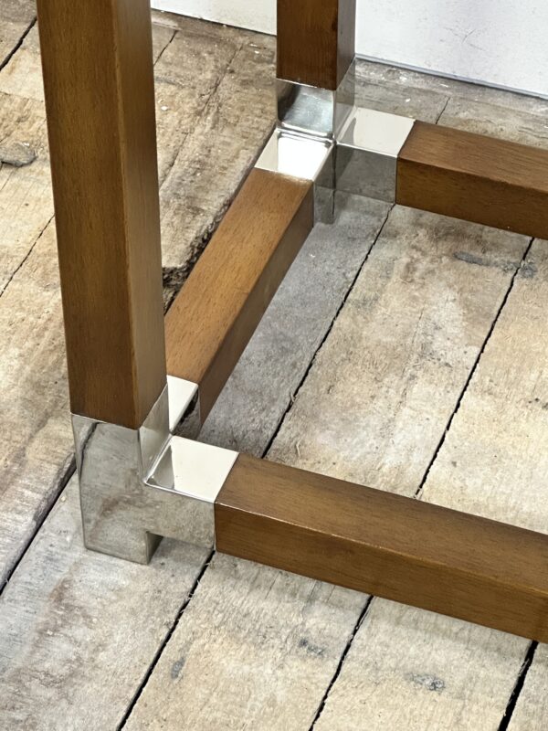 Console en bois et alu chromé – Image 4