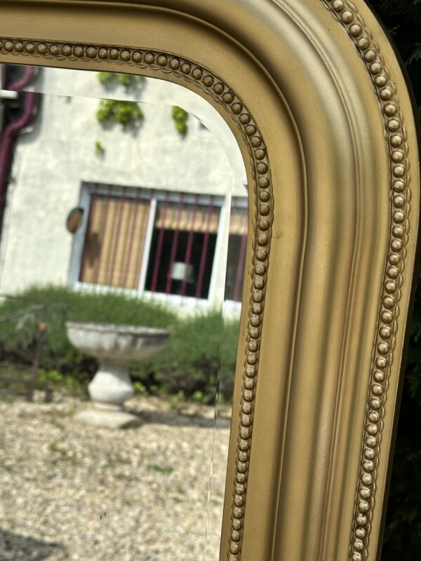 Miroir de style Louis Philippe en bois doré 135x105cm – Image 8