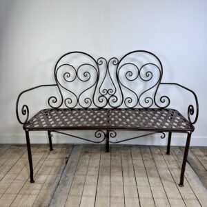 Banc ancien en fer forgé