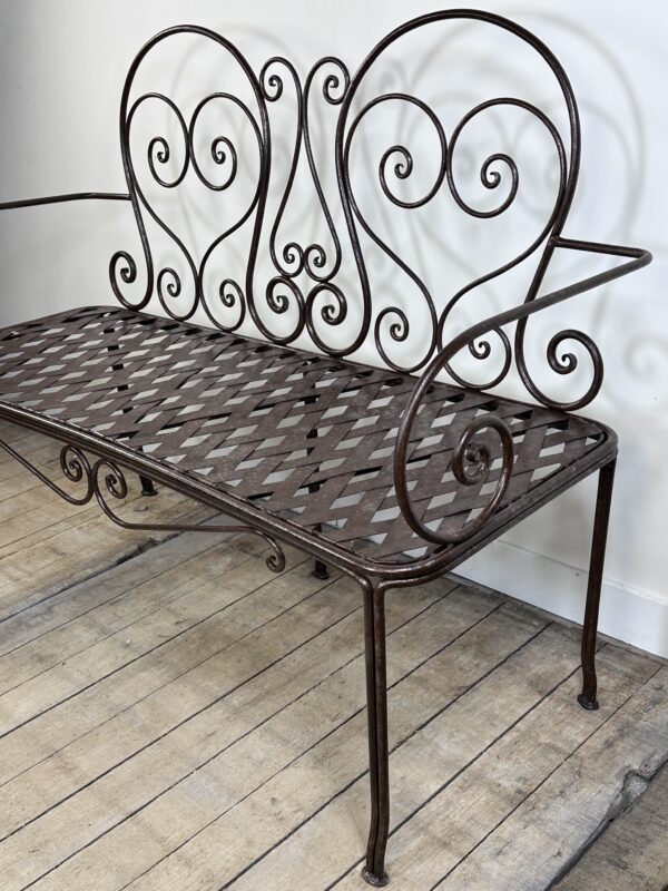 Banc ancien en fer forgé – Image 3