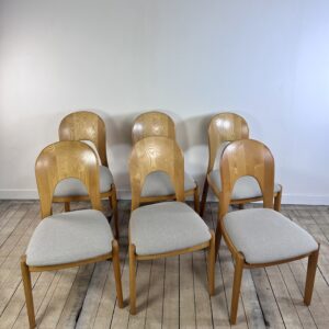 Chaises (série de 6) modèle Morten par Niels Koefoed Danemark 1970