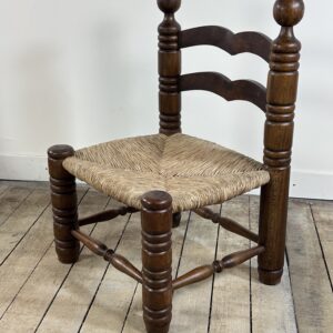 Chaises basses brutaliste Charles Dudouyt 1970