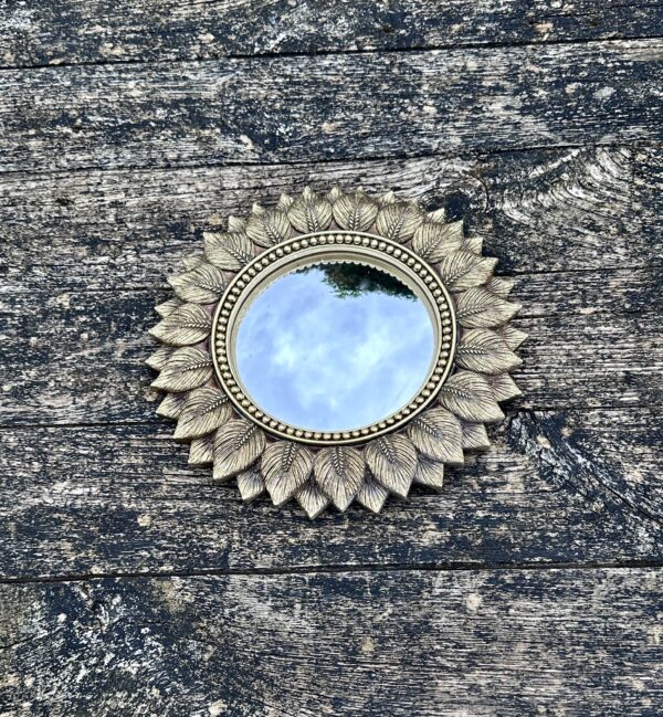 Miroir Feuilles avec oeil de sorcière Diam 24 cm – Image 6