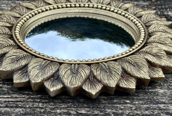 Miroir Feuilles avec oeil de sorcière Diam 24 cm – Image 5