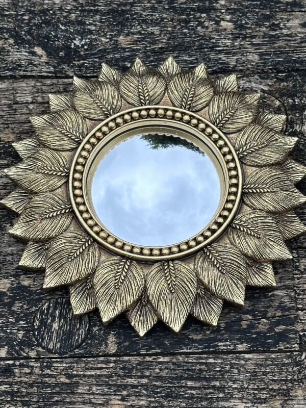 Miroir Feuilles avec oeil de sorcière Diam 19 cm – Image 5