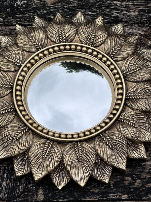 Miroir Feuilles avec oeil de sorcière Diam 19 cm – Image 3