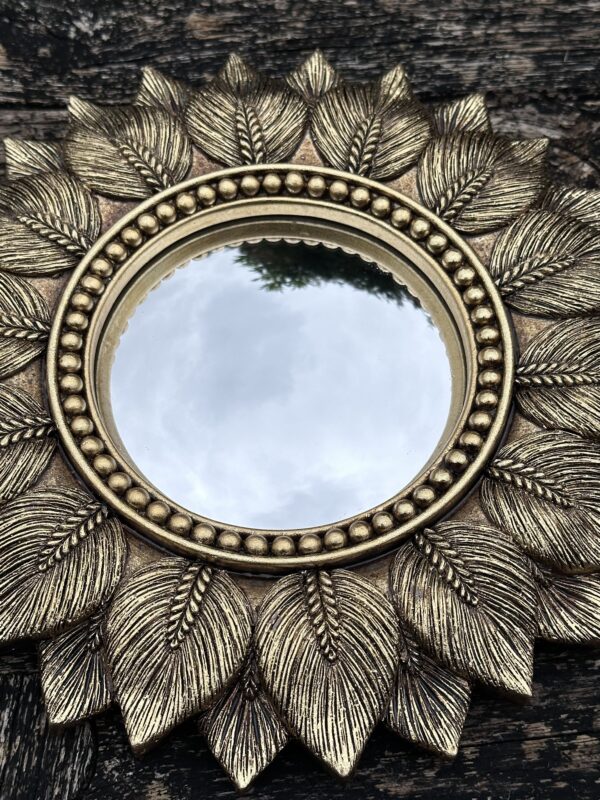 Miroir Feuilles avec oeil de sorcière Diam 19 cm – Image 6