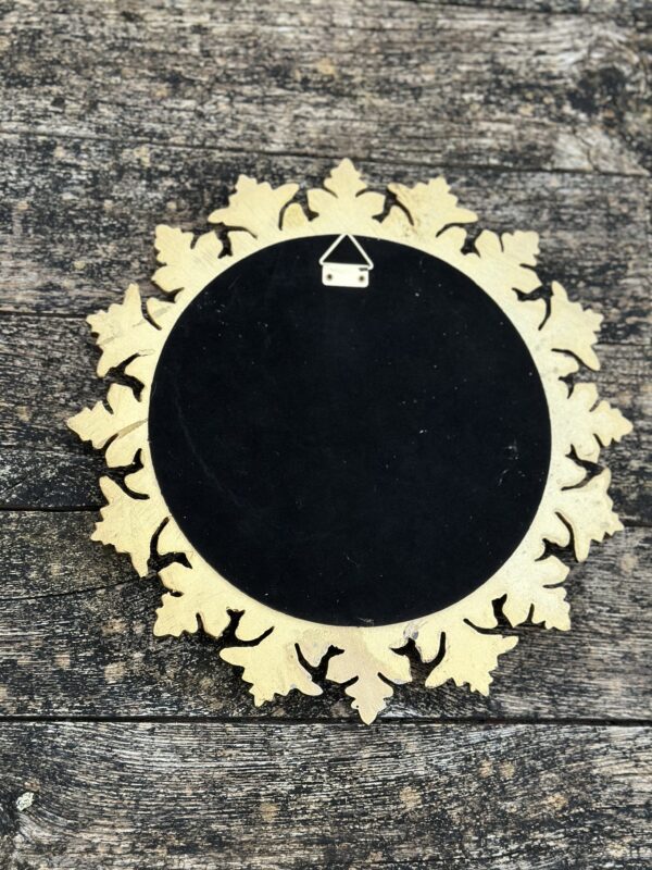 Miroir Lysiane doré patiné Diam 30 cm – Image 8