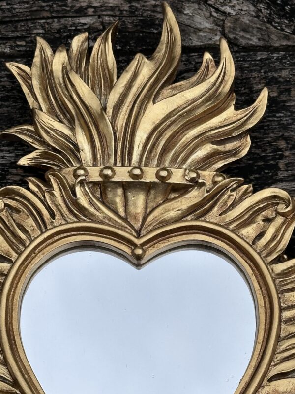 Miroir William doré 26x22 cm – Image 2