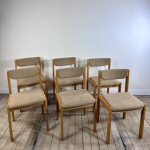 Chaises (série de 6) dans le goût REGAIN 1960'S