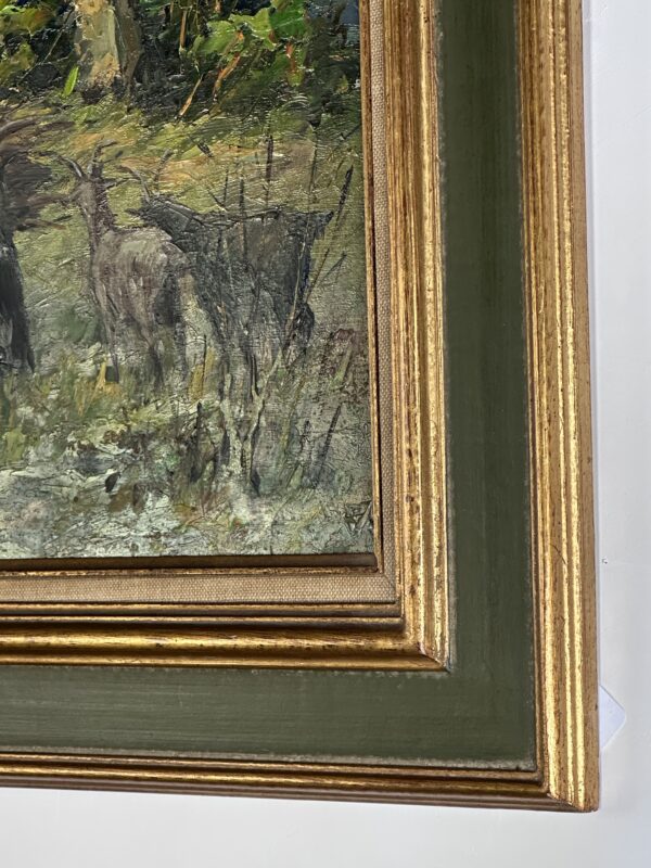 Peinture huile sur panneau "Scène provençale" par Georges Car – Image 4