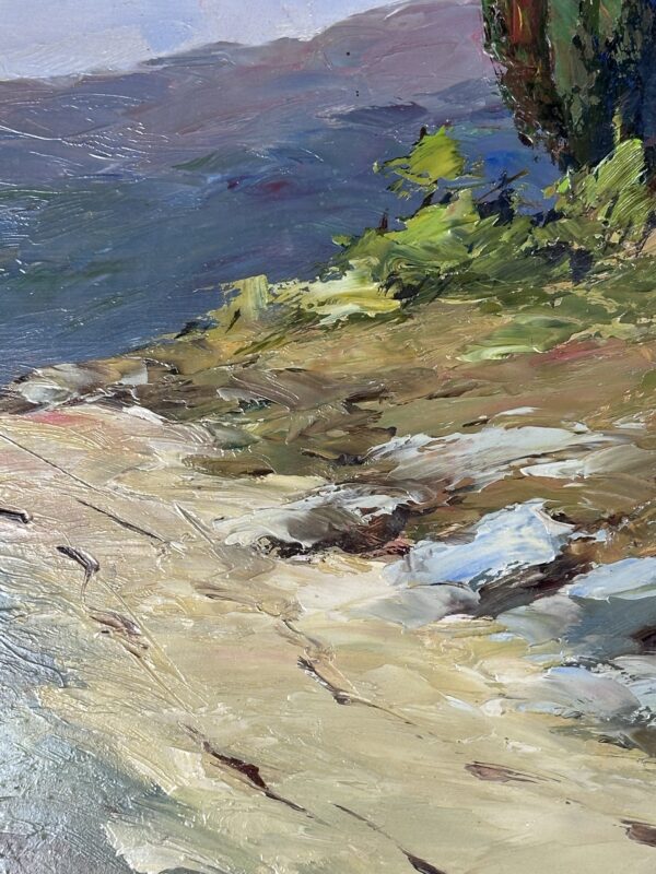 Peinture huile sur panneau "Scène provençale" par Georges Car – Image 9