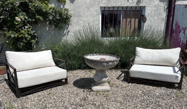 Fauteuils (la paire) pliable en fer 1980
