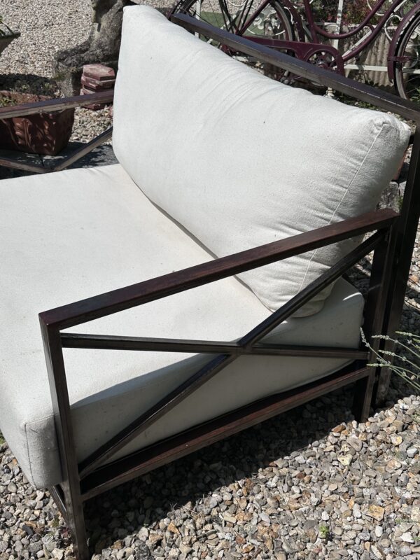 Fauteuils (la paire) pliable en fer 1980 – Image 6