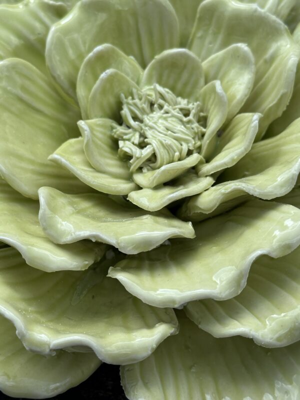 Fleur Alchémille vert anis en céramique diamètre 18 cm – Image 4