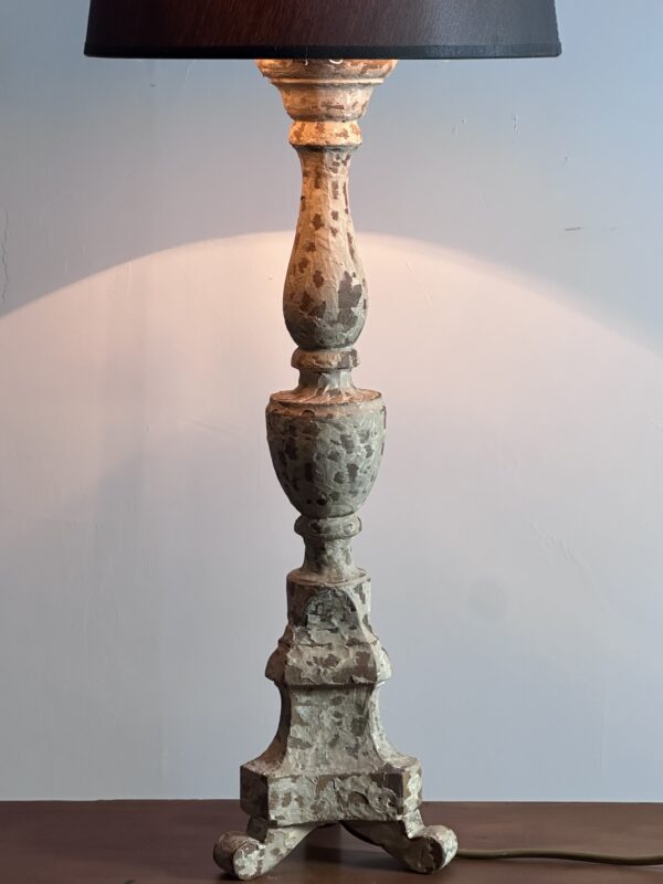Lampe en bois patiné Shabby chic – Image 8
