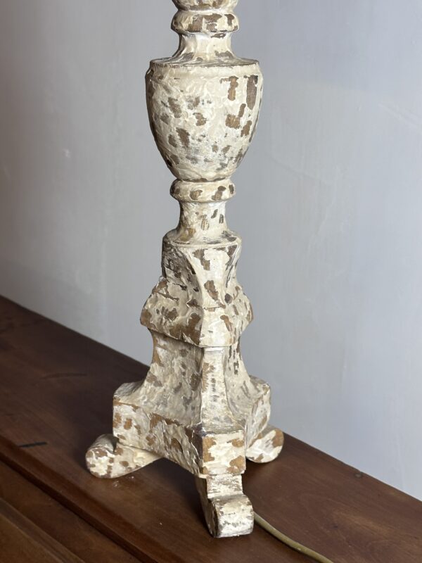 Lampe en bois patiné Shabby chic – Image 2