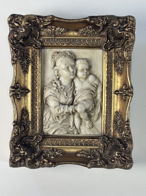 Tableau en poudre de marbre Femme à l'enfant