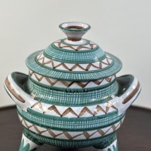 Pot / soupière tripode en céramique signée Robert Picault 1960'S