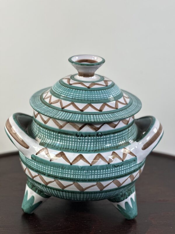 Pot / soupière tripode en céramique signée Robert Picault 1960'S