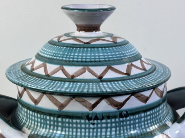 Pot / soupière tripode en céramique signée Robert Picault 1960'S – Image 8