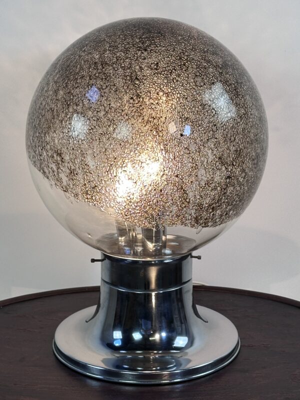 Lampe italienne en verre soufflé Murano 1970'S
