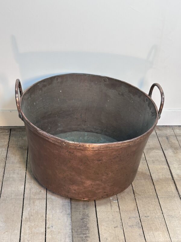 Chaudron / bassine ancienne en cuivre diamètre 58 cm – Image 4