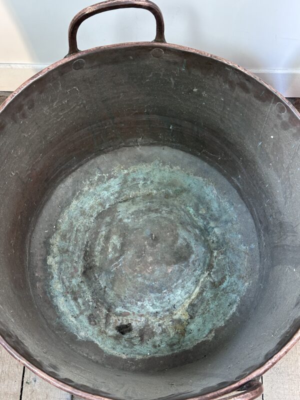 Chaudron / bassine ancienne en cuivre diamètre 58 cm – Image 8