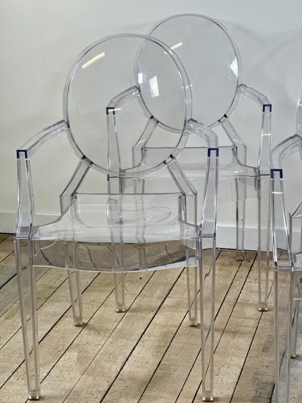 Chaises fauteuils (série de 6) Kartell modèle Ghost par P.Starck – Image 7