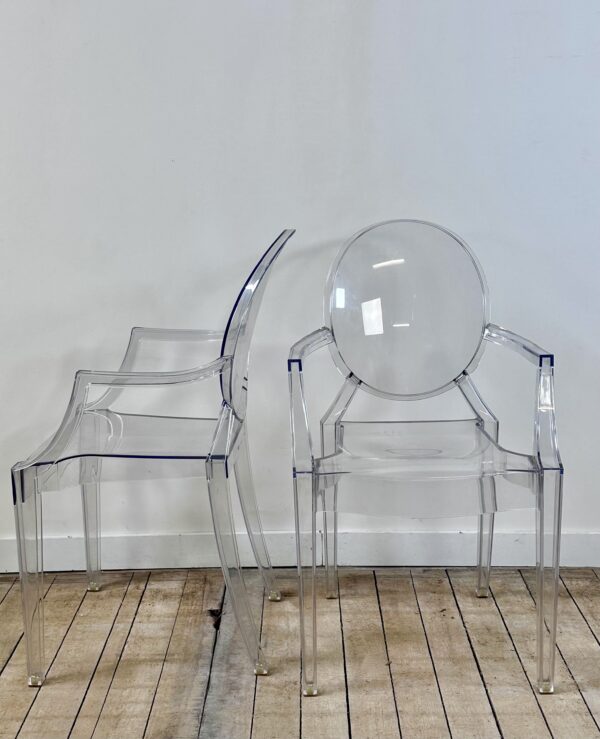 Chaises fauteuils (série de 6) Kartell modèle Ghost par P.Starck – Image 8