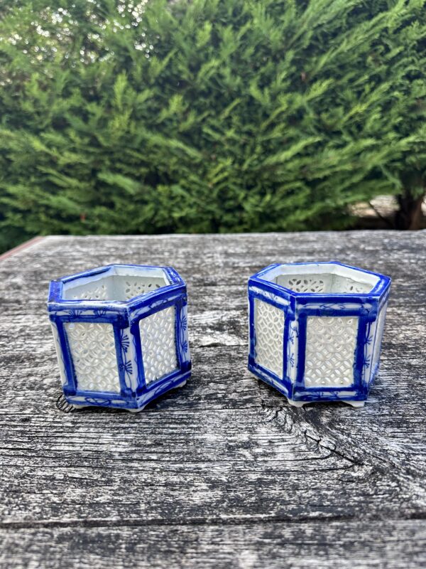 Pots brûles parfums (la paire) chinois XIXeme