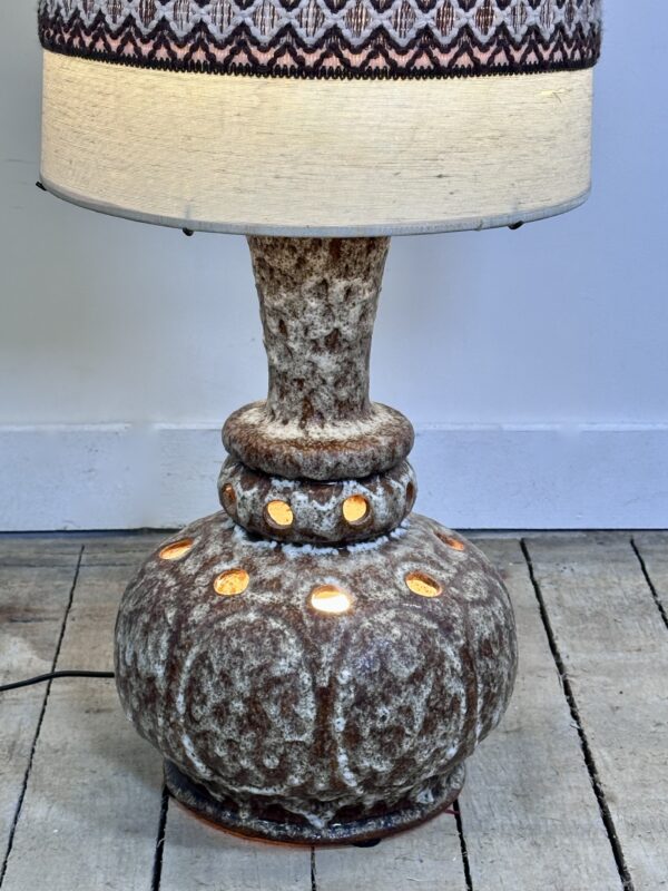 Lampe en céramique allemande vernissée vintage 70'S – Image 2