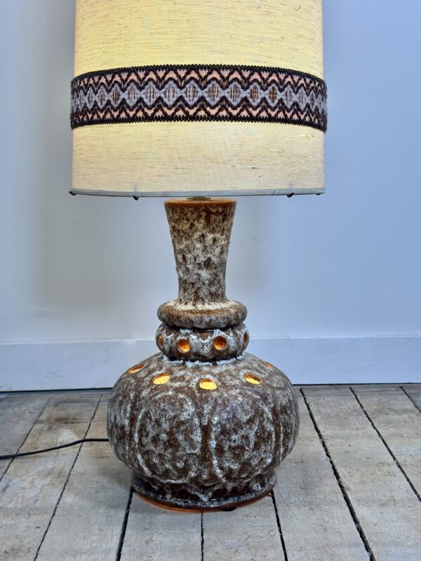 Lampe en céramique allemande vernissée vintage 70'S – Image 8
