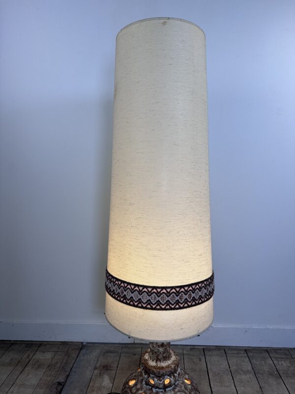 Lampe en céramique allemande vernissée vintage 70'S – Image 4