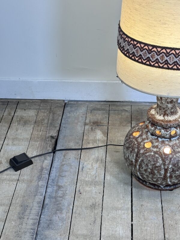 Lampe en céramique allemande vernissée vintage 70'S – Image 5