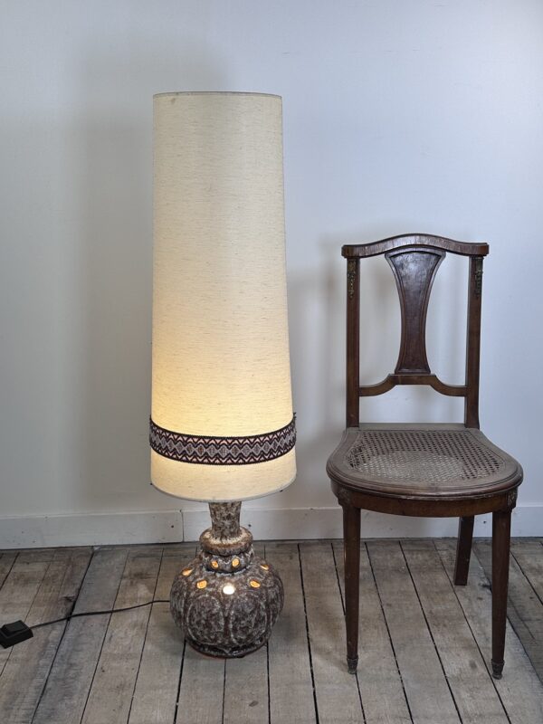 Lampe en céramique allemande vernissée vintage 70'S – Image 6