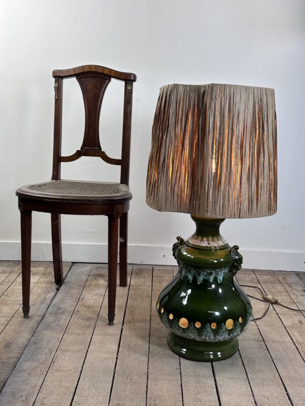 Lampe en céramique vert nuancé vintage 1960 – Image 9