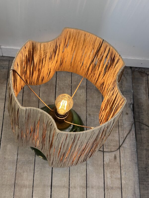 Lampe en céramique vert nuancé vintage 1960 – Image 5
