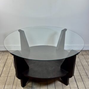 Table basse Art Déco en acajou 1930