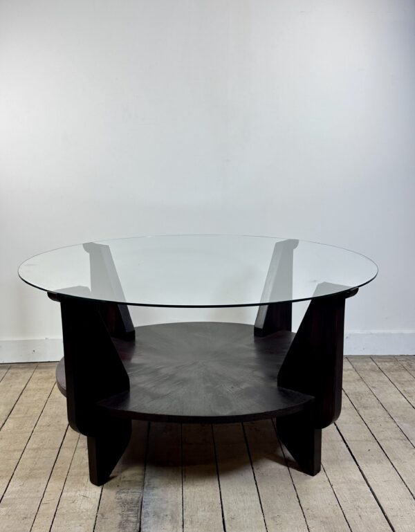 Table basse Art Déco en acajou 1930 – Image 6