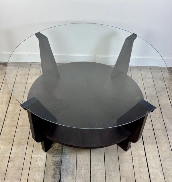 Table basse Art Déco en acajou 1930 – Image 3